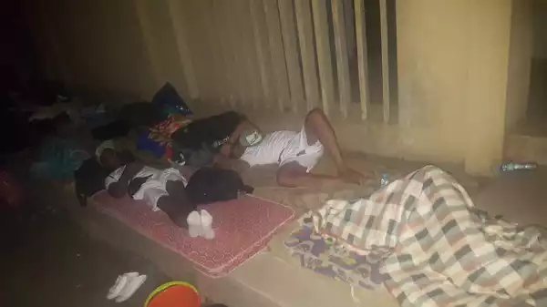 FUTURE LEADERS! Corpers Sleep Outside As Lagos NYSC Camp Becomes Overcrowded (See Graphic Photos)